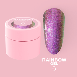 LUNA Rainbow Gel #6, гель для дизайну з ефектом хамелеону, 5 ml #1