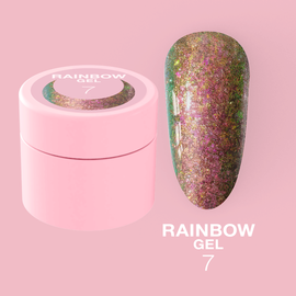 LUNA Rainbow Gel #7, гель для дизайну з ефектом хамелеону, 5 ml #1