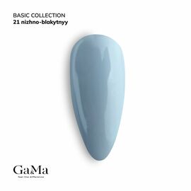 GaMa Gel polish #21 LIGHT BLUE, ніжно-блакитний, 10 ml, гель-лак #1