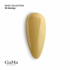 GaMa Gel polish #35 YELLOW, жовтий, 10 ml, гель-лак #1