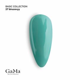 GaMa Gel polish #27 TURQUOISE, бірюзовий, 10 ml, гель-лак #1