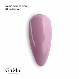 GaMa Gel polish #7 PINK POWDER, пудрово-рожевий, 10 ml, гель-лак #1