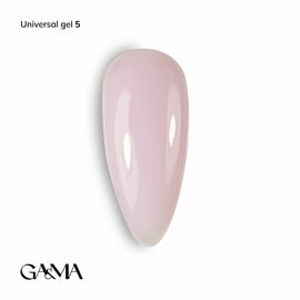 GaMa Universal gel #5, Pale Pink, гель без опилу, рідкий, 15 ml #1