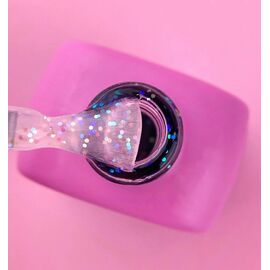 LUNAmoon. Calx Top Coat, 13 ml, топ з різнокольоровими блискучими часточками #2