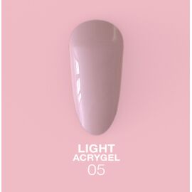 LUNA Light Acrygel #5 Pink nude, 30 ml, рідкий гель, рожевий нюд #1