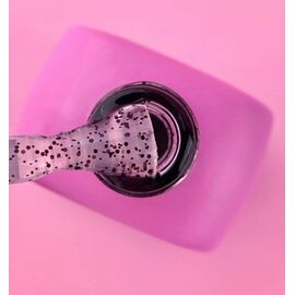 LUNAmoon. Stain Top Coat, 13 ml, топ з чорними часточками #2