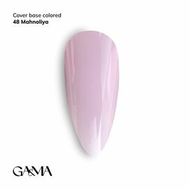 GaMa Colored base #48, Magnolia, 15 ml, кольорова база Магнолія #1