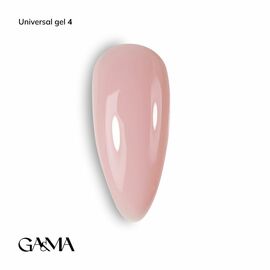 GaMa Universal gel #4, Light Nude, гель без опилу, рідкий, 30 ml #1