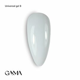 GaMa Universal gel #3, Milky, гель без опилу, молочний напівпрозорий, рідкий, 15 ml #1