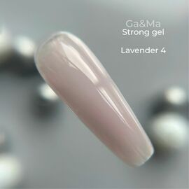 GaMa Strong gel Lavender #004, гель без опилу, лавандовий, 30 ml #1