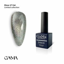 GaMa Gel polish Disco cat #17, гель-лак світловідбиваючий «Котяче око», 10 ml #1
