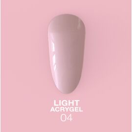 LUNA Light Acrygel #4 Milky nude, 30 ml, рідкий гель, молочний нюд #1