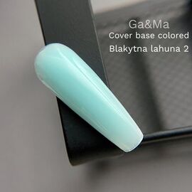 GA&MA. Colored base #2 Blue Lagoon, 15 ml, кольорова база, блакитна лагуна #2