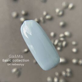 GA&MA. Gel polish #54 BLUE SKY, 10 ml, гель-лак, небесно-блакитний #2