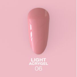 LUNA Light Acrygel #6 Pink, 30 ml, рідкий гель, рожевий кварц #1