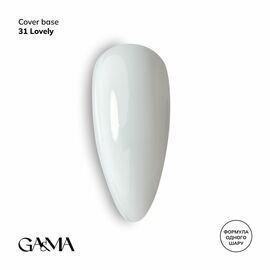GaMa Cover base #31, LOVELY, 15 ml (формула одного шару) #1