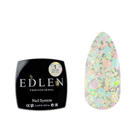 EDLEN Confetti Glitter №01, 5 ml #1