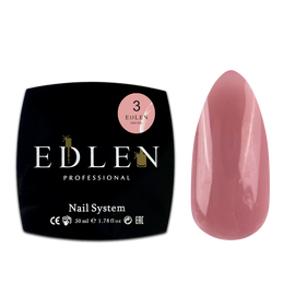 EDLEN Jam gel №3 PINK, 50 ml, гель-желе, рожевий #1