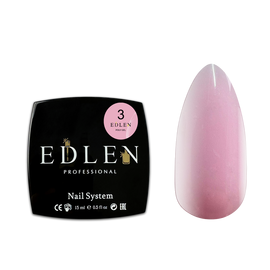 EDLEN Poly gel №03 Pink, 15 ml, полігель, рожевий #1