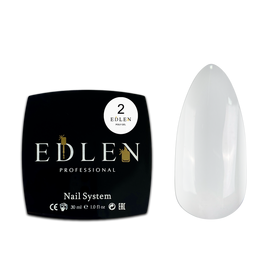 EDLEN Poly gel №02 Milky, 30 ml, полігель, біло-молочний #1