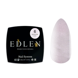 EDLEN Poly gel №06, 30 ml, полігель, рожевий з шиммером #1
