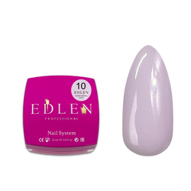 EDLEN Water Acrygel NUDE №10, 15 ml, рідкий гель, молочно-фіолетовий #1