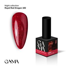 GaMa Gel polish #182 ROYAL RED DRAGON, червоний з шимером, 10 ml, гель-лак #1