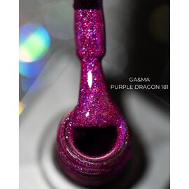 GA&MA. Gel polish #181 PURPLE DRAGON, 10 ml, гель-лак, фіолетовий з шимером #2
