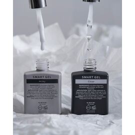 HEYLOVE. Smart gel, CLEAR, 15 ml, builder gel in a bottle, гель для нарощування, прозорий #2