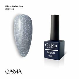 GaMa Reflective Gel polish, HOLOGRAPHIC GLITTER #6, 10 ml, гель-лак світловідбиваючий #1