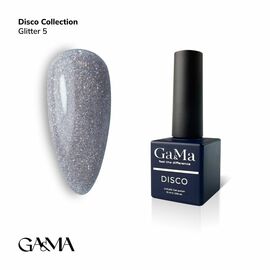 GaMa Reflective Gel polish, HOLOGRAPHIC GLITTER #5, 10 ml, гель-лак світловідбиваючий #1