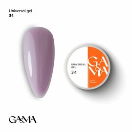 GaMa Universal gel 34, гель без опилу, рідкий, 15 ml #1