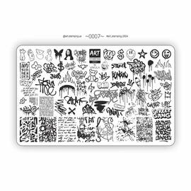 ART STAMPING Пластина для стемпинга 0007 «Graffiti» by Vakula — Стемпинг, NAILSMADE