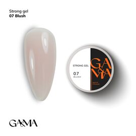 GaMa Strong gel Blush #007, гель без опилу, блаш, 30 ml #1