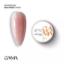 GaMa Hard Jelly Gel, Rose nude, 15 ml, гель-желе рожевий нюд #1