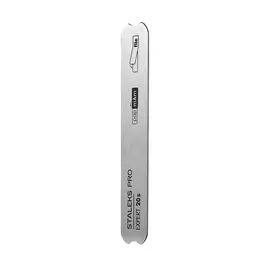 STALEKS. Base for abrasive files, 130 mm, EXPERT 20s, Основа металева КОРОТКА пряма для абразиву #2