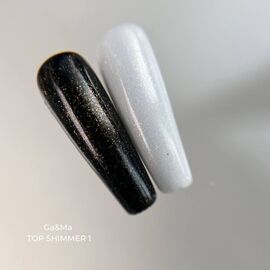 GA&MA. SHIMMER TOP #1, 10 ml, топ із золотистим шимером #2