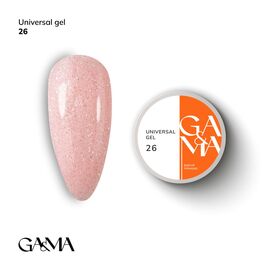 GaMa Universal gel 26, гель без опилу, рідкий, 15 ml #1