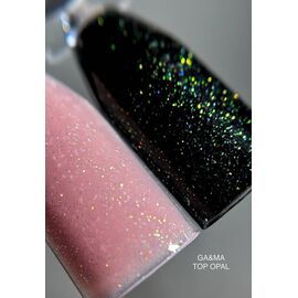 GA&MA. Top coat OPAL, 10 ml, топ з шимером #2