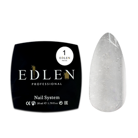 EDLEN Poly gel №01 Clear, 50 ml, полігель, прозорий #1