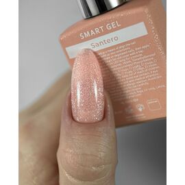 HEYLOVE. Smart gel, SANTERO, 15 ml, builder gel in a bottle, гель для нарощування з шимером #2