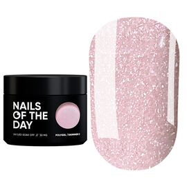 NOTD. Polygel, Shimmer #02, 30 ml, полігель дрібнозернистий з шимером #1