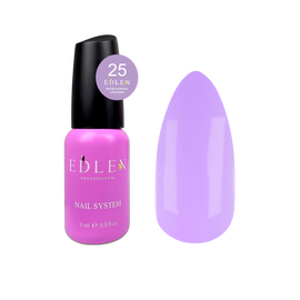 EDLEN, Water Acrygel №25, Lavender, 9 ml, рідкий гель #1