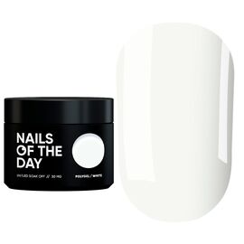 NOTD. Polygel, White, 30 ml, полігель білий дрібнозернистий #1