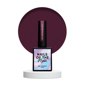 NOTD. "Let's Special" Gel Polish, BELLUCCI, 10 ml, бордовий світловідбиваючий гель-лак #1