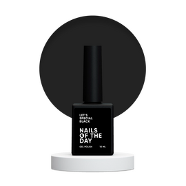 NOTD. "Let's Special" Gel Polish, Black, 10 ml, чорний гель-лак #1
