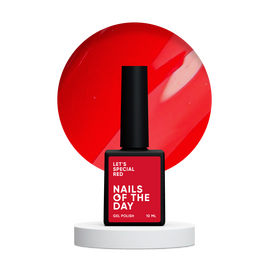 NOTD. "Let's Special" Gel Polish, Red, 10 ml, червоний гель-лак #1