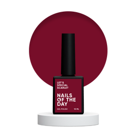 NOTD. "Let's Special" Gel Polish, Scarlet, 10 ml, багряний гель-лак #1