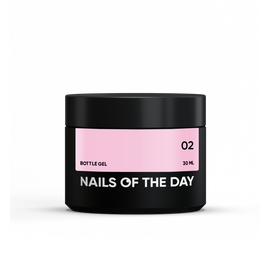 NOTD. Bottle Gel #2, Pale Pink, 30 ml, рідкий надміцний гель, блідо-рожевий #1