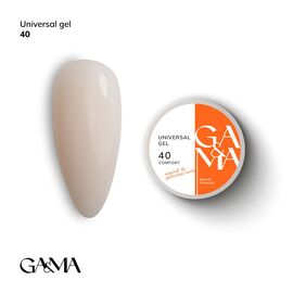 GaMa, Universal gel #40 "Comfort", 15 ml, гель без опилу #1